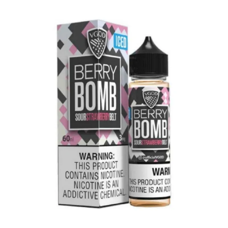 جویس توت فرنگی یخ بمب ویگاد | juice vgod strawberry iced bomb