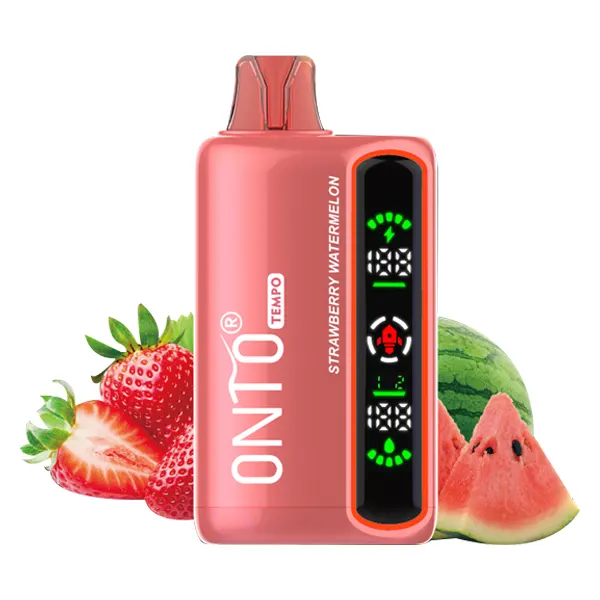 پاد یکبار مصرف 15000 پاف اُنتو توت فرنگی هندوانه | ONTO 15000 Puffs strawberry watermelon