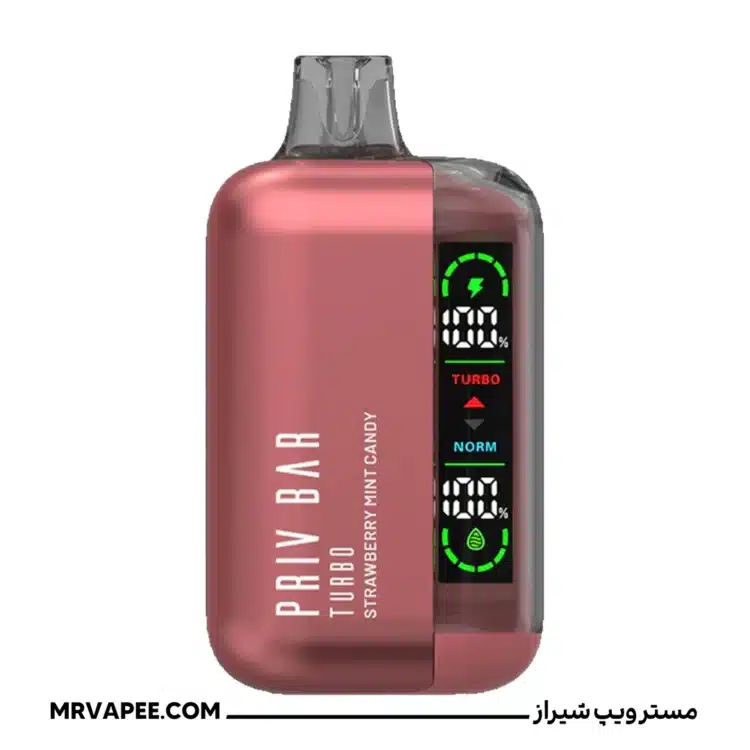 پاد 15000پاف توت فرنگی نعنا آبنبات پرایو بار