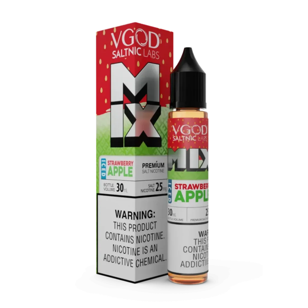 سالت ویگاد توت فرنگی سیب یخ  VGOD MIX STRAWBERRY APPLE ICED