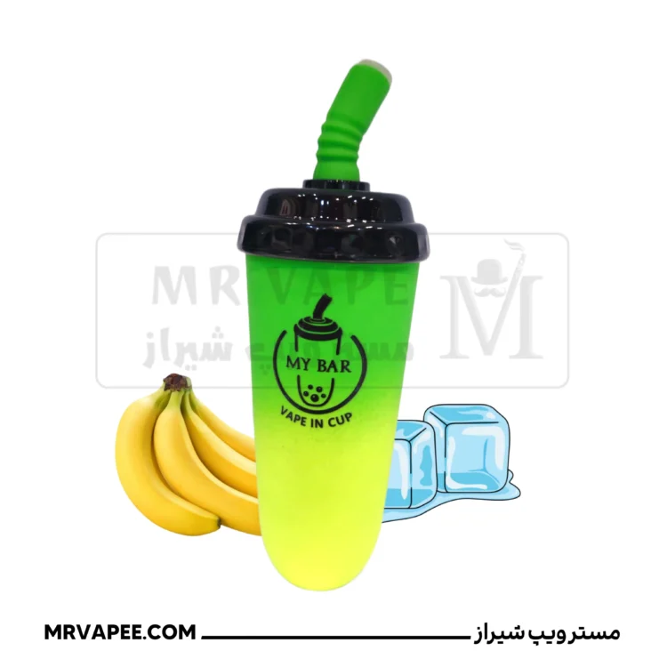 پاد یکبار مصرف 6500پاف لیوانی طعم موز یخ
