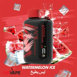 پاد یکبارمصرف 60هزار پاف آئوک طعم هندوانه یخ | AAOK 60K PUFFS WATERMELON ICE